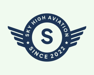 Military Aviation Wings logo design