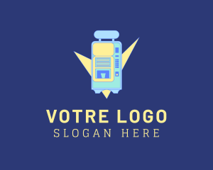 Franchise - Retro Coin Vending Machine logo design