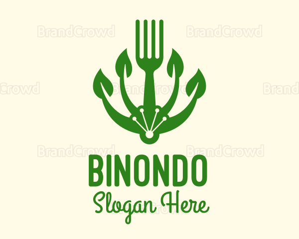 Organic Vegan Fork Logo