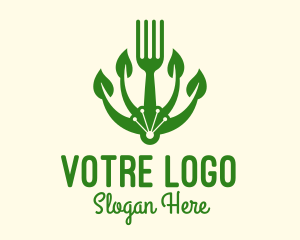 Organic Vegan Fork Logo