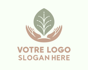 Leaf Hand Gardening  Logo