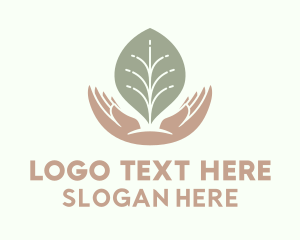 Leaf Hand Gardening  Logo