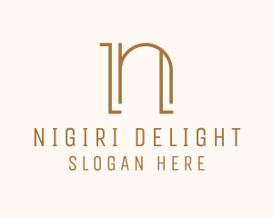 Elegant Boutique Letter N  logo design