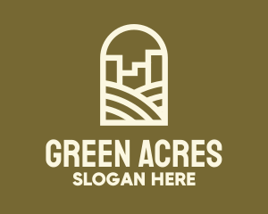 Grassland - Suburban Arch Golf Course logo design
