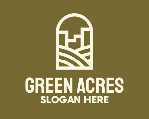 Suburban Arch Golf Course logo design