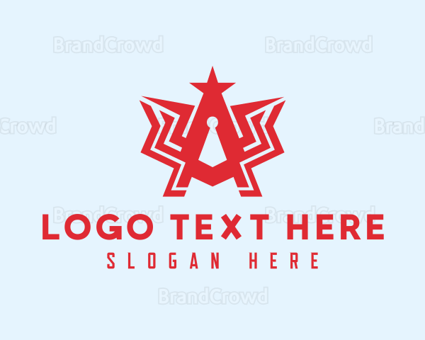 Creative Red Letter A Logo