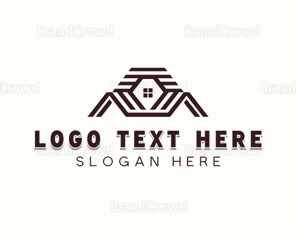 Roofing Construction Contractor Logo