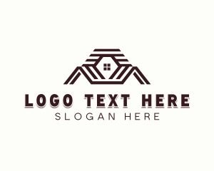 Renovation - Roofing Construction Contractor logo design