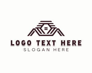 Roofing Construction Contractor Logo
