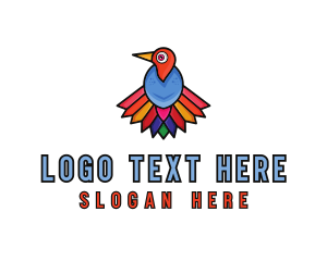 Feather - Wild Vulture Animal logo design