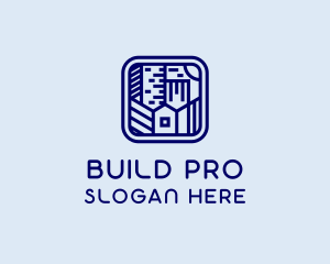 Home Blueprint Architecture Logo