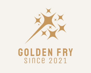 Golden Firework Sparkles logo design