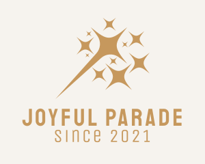 Parade - Golden Firework Sparkles logo design