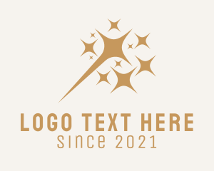 Golden - Golden Firework Sparkles logo design