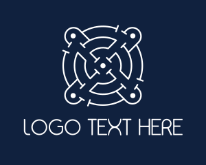 Shoot - Target Puzzle Maze logo design