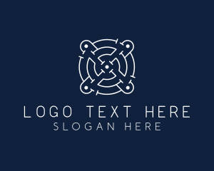 Modern - Target Puzzle Maze logo design