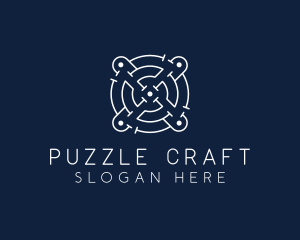 Target Puzzle Maze  logo design