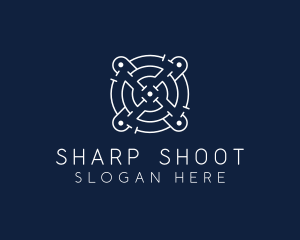 Shoot - Target Puzzle Maze logo design