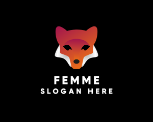 Wildlife Coyote Fox logo design