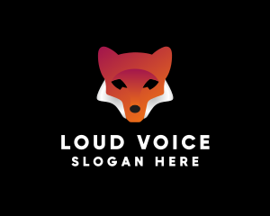 Wildlife Coyote Fox logo design