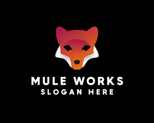 Wildlife Coyote Fox logo design