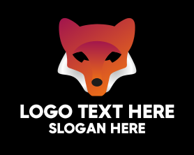 Vet - Abstract Red Fox logo design