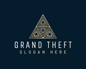 Luxury Triangle Pyramid Logo