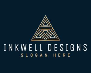 Luxury Triangle Pyramid Logo