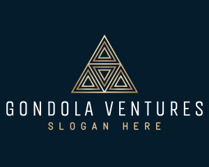 Luxury Triangle Pyramid logo design