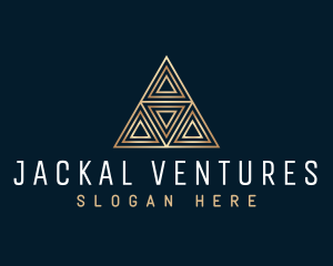 Luxury Triangle Pyramid logo design