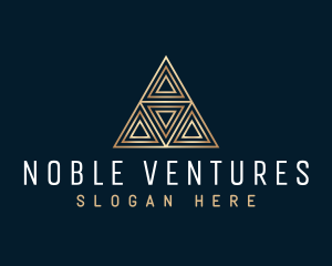 Luxury Triangle Pyramid logo design