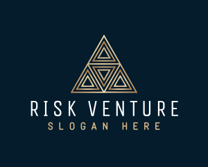 Luxury Triangle Pyramid logo design