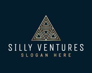 Luxury Triangle Pyramid logo design