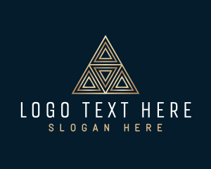 Pyramid - Luxury Triangle Pyramid logo design