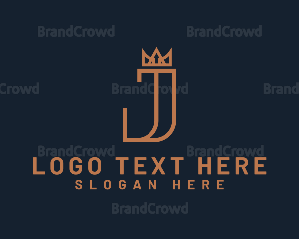 Luxury Crown Letter J Logo
