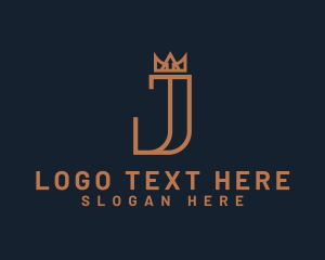 Premium - Luxury Crown Letter J logo design