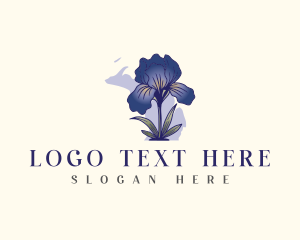 Lady Slipper - Michigan Lake Flower logo design