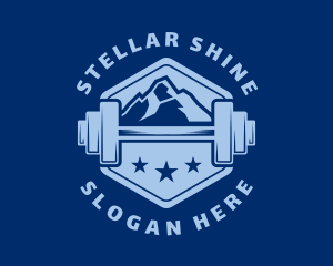 Stars - Barbell Mountain Stars logo design