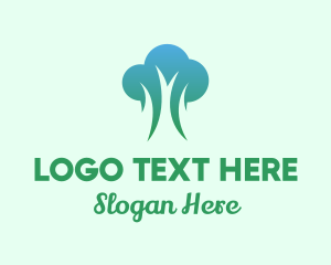 Eco - Nature Eco Tree logo design