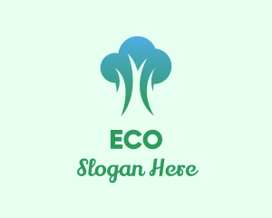 Nature Eco Tree logo design