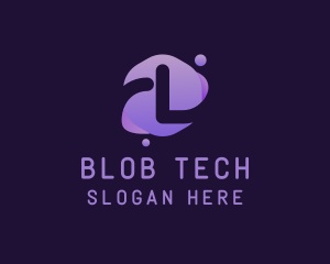 Blob - Abstract Liquid Letter L logo design