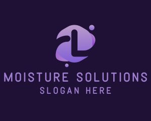 Moisture - Abstract Liquid Letter L logo design