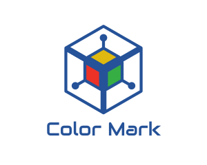 Generic Colorful Cyber Cube logo design