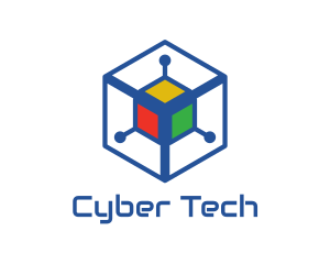 Cyber - Generic Colorful Cyber Cube logo design