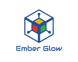 Generic Colorful Cyber Cube logo design