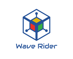 Generic Colorful Cyber Cube logo design
