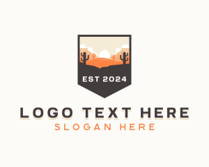 Travel Agency - Cactus Desert Trekking logo design