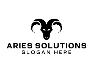 Aries - Wild Ram Horns logo design