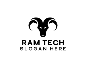 Wild Ram Horns  logo design