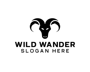 Wild Ram Horns  logo design